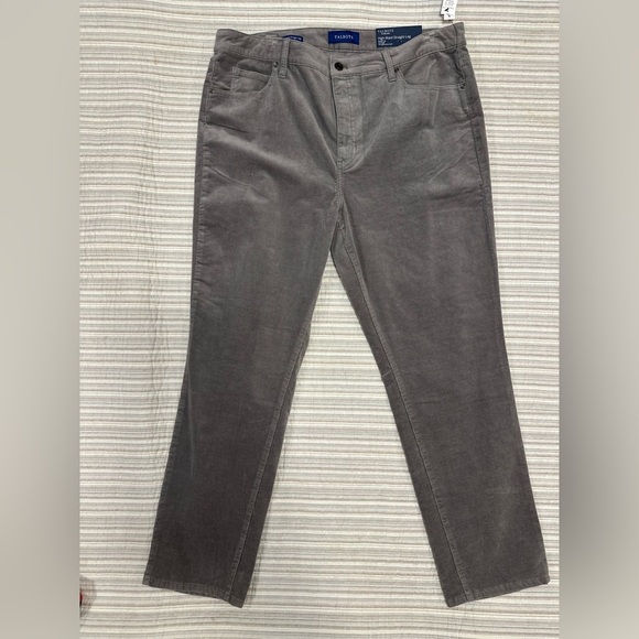 Talbots Flawless High-Waisted Straight Leg Slimming Panel Gray Pants, Sz 16P,NWT - Picture 1 of 11